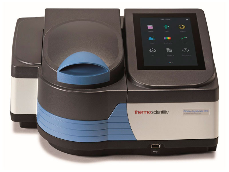 AQ8100 Espectrofotômetro UV-Vis com faixa espectral de 190nm a 1100nm com fenda espectral de 2nm